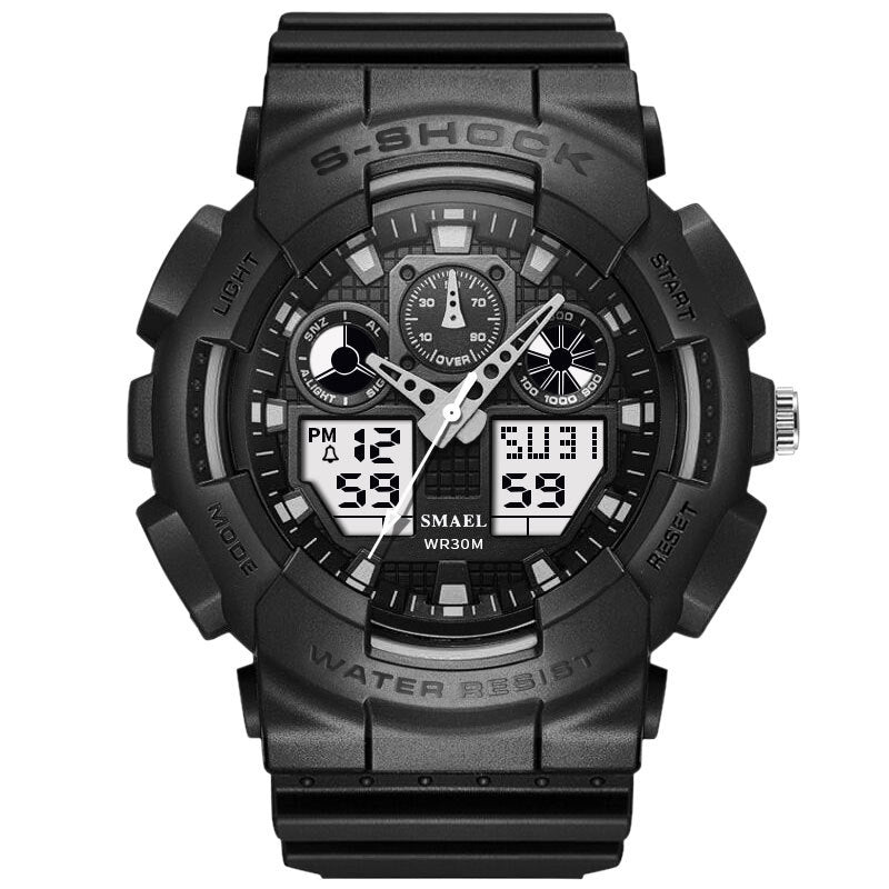 SMAEL 1027 Fashionable Male LED Digital Watch Light Shock Waterproof Sport Watch