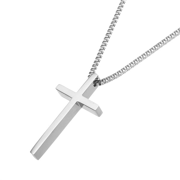 Simple Style Stainless Steel Cross Pendants Necklace For Women Delicate Necklaces