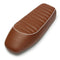 Brown Retro Cushion Cafe Racer Seat Vintage Hump Saddle Universal For Motorcycle