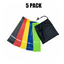 5PCS Workout Resistance Bands Loop Set Fitness Yoga Booty Leg Exercise Band