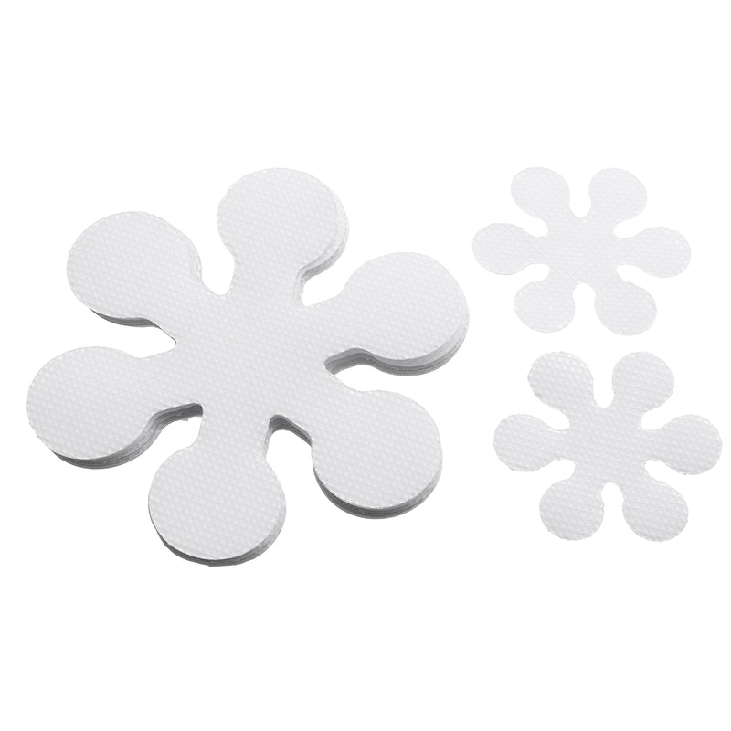 8Pcs Snowflake Shape Anti Skid Waterproof Bath Tub Treads Bathroom Stickers Decorations