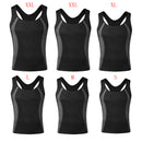 Men's Neoprene Vest Sauna Suit Shaped Vest Heat Sweat Increase Energy Consumption Keep Fit Fitness Shirt With Zipper