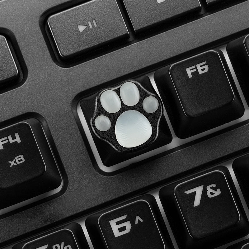 ZOMO Cat Paw Aluminum Alloy Sillica Gel OEM Profile Novelties Keycap