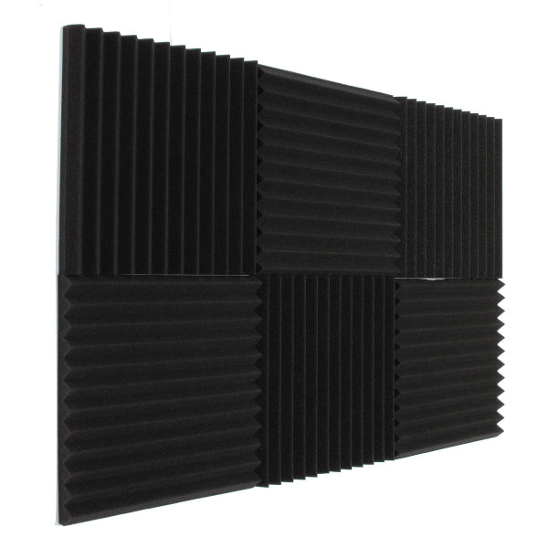 6Pcs 30x30x3cm Soundproofing Sound-Absorbing Noise Foam Tiles