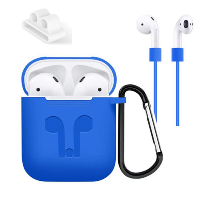 Bakeey 5 Accessories Silicone Case Anti Lost Strap Eartips Carabiner Buckle for Apple AirPods(2016) Earphone