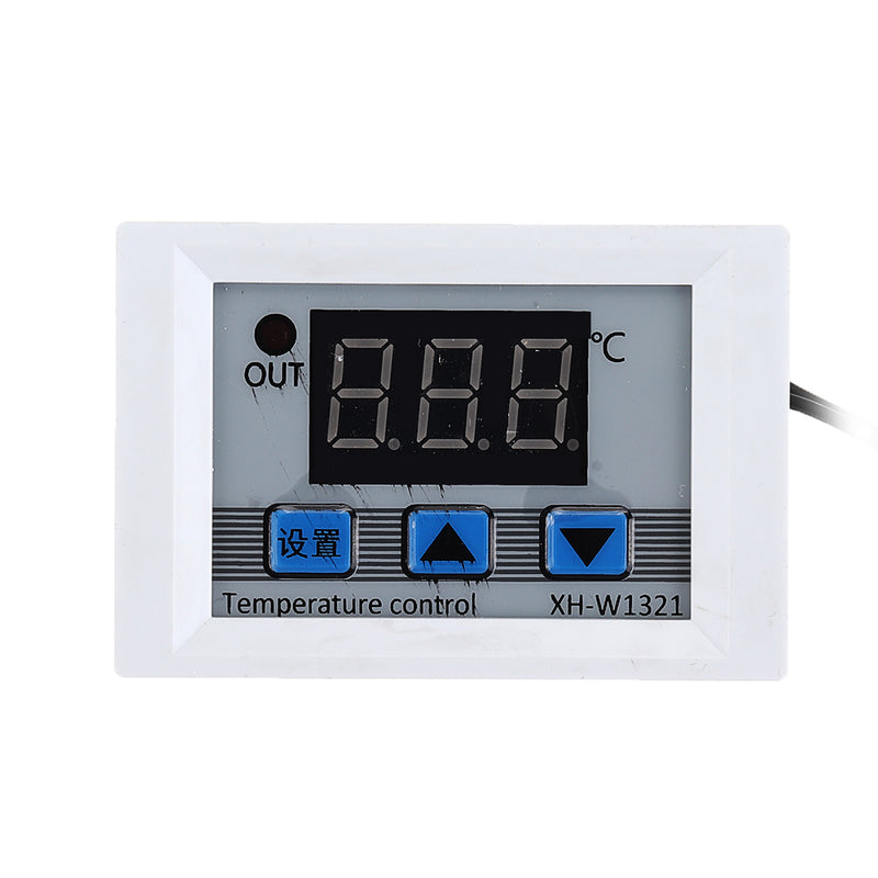 XH-W1321 0.1 Digital Thermostat Mini Embedded Digital Display Switch Temperature Controller With Waterproof NTC Sensor Meter