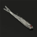 ZANLURE 50pcs 9.5cm Soft Fishing Lure Fishing Tiddler Bait Silicone Fishing Lure Bait
