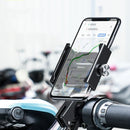 Baseus Aviation Alloy Bicycle Motorcycle Scooter Handlebar Rear View Mirror Phone Holder 360 Rotation For 4.7-6.5 Inches Smart Phone
