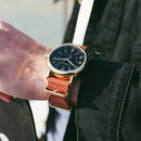 OCHSTIN 1249 Men Quartz Watch Casual Leather Strap Business Watch