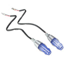 3W Bulb Universal Motorcycle Bike LED Light Turn Signals Blue/Yellow