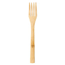 6Pcs/set Bamboo Wooden Cutlery Fork Spoon Cutter Straw Brush Flatware Tableware Camping Picnic