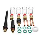 22pcs TIG Welding Stubby Gas Lens