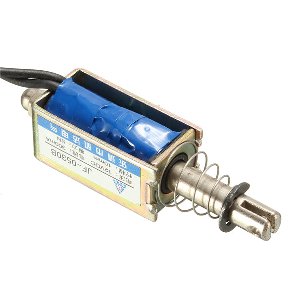 Excellway DC 12V 5N/10mm Push Pull Open Frame Mini Valve Solenoid Valve Actuator Electromagnet