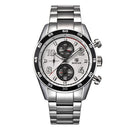 BENYAR 5126M Stainless Steel Luminous Hands Waterproof Chronograph  Business Men Watch Quartz Watch