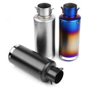 Motorcycle Stainless Steel Exhaust Muffler Pipe Silencer Removable 38mm-51mm