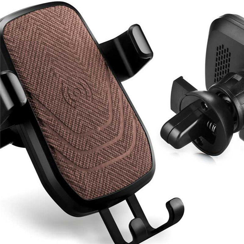 Qi Wireless Car Charger Gravity Auto Lock Anti-skip Air Vent Phone Holder Stand for Samsung iPhone X