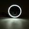 7'' 75W 6000K DRL Amber Halo Angle Eyes Projector LED Round Headlights Hi/Lo Beam Turn signal Light For Harley/Yamaha/Jeep