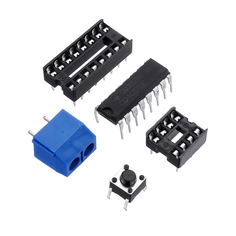 Electronic Dice Kit with Reverse Connection Protection LED Dice DIY Electronic Parts