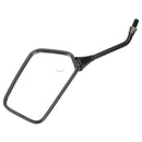 10mm Black Motorcycle Mirrors For Kawasaki KLR600 KLR250 Honda Suzuki Harley BMW