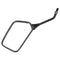 10mm Black Motorcycle Mirrors For Kawasaki KLR600 KLR250 Honda Suzuki Harley BMW