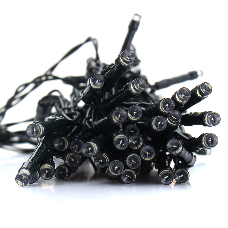 Solar Powered 19M 72LEDs Patio Umbrella Cool White Fairy String Light For Christmas Party