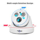 Hiseeu HC615-P-3.6 5MP 1920P POE IP Camera H.265 Audio Dome Camera ONVIF M otion Detection For PoE NVR App View