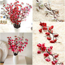 1pcs Artificial Plum Blossom60 cm long Lifelike Plum Blossom Flower Bouquet H5E4