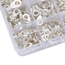 375 Pcs 15 in 1 Non-Insulated Ring Fork U-type Terminals Tin-Plated Copper
