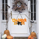Halloween Ornaments Letter The Witch Is In Hanging Decoration Indoor/Outdoo W6F9