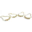 Easy Install Rustproof Shower Curtain Hooks Frictionless Stainless Steel -  W1B5
