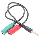 1 Pcs Cable Adapter 2 In 1 Splitter 4 Pole 3.5mm Audio Earphone Headset to  Q1Q7