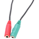 1 Pcs Cable Adapter 2 In 1 Splitter 4 Pole 3.5mm Audio Earphone Headset to  Q1Q7