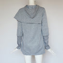Women Autumn Long Sleeve Asymmetric Hoodie Sweatshirt Ladies Casual Comfort D5W7