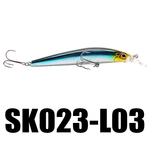 SeaKnight SK023 1PC 22.5g 125mm 0-1.5M Depth Fishing Lure Minnow Swimbait Lure BBK Hooks