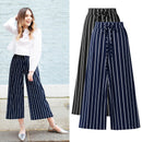 Autumn Ladies Print New Elegant Streetwear Fashion Wide Leg Lace Loose Plus F8V4