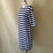 Women's Clothing O Neck Zebra Black Striped Dress Straight Casual Dress Eur S6I6