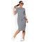Women's Clothing O Neck Zebra Black Striped Dress Straight Casual Dress Eur S6I6