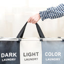 Foldable Tri-color Storage Baskets Dirty Laundry Basket Oxford Cloth