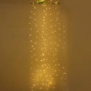 Solar Powered 8 Modes Sliver Wire 200 LED Christmas Tree Fairy String Wedding Home Party Light DC2V