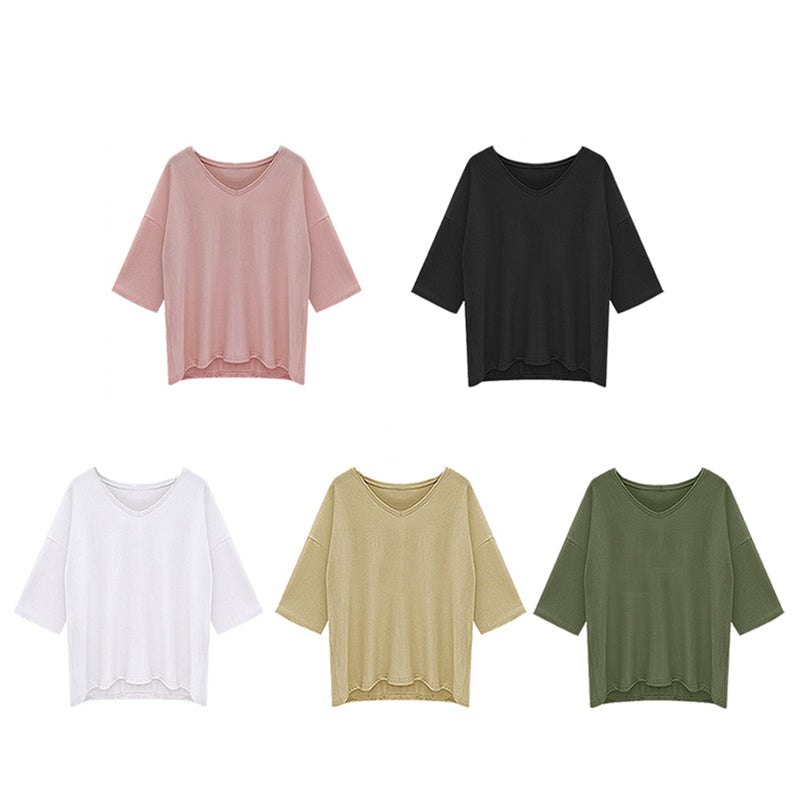 Spring Autumn Ladies Plus Size Tops Blouses Femme Elastic Modal Loose Fashi Z4W9