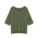 Spring Autumn Ladies Plus Size Tops Blouses Femme Elastic Modal Loose Fashi Z4W9
