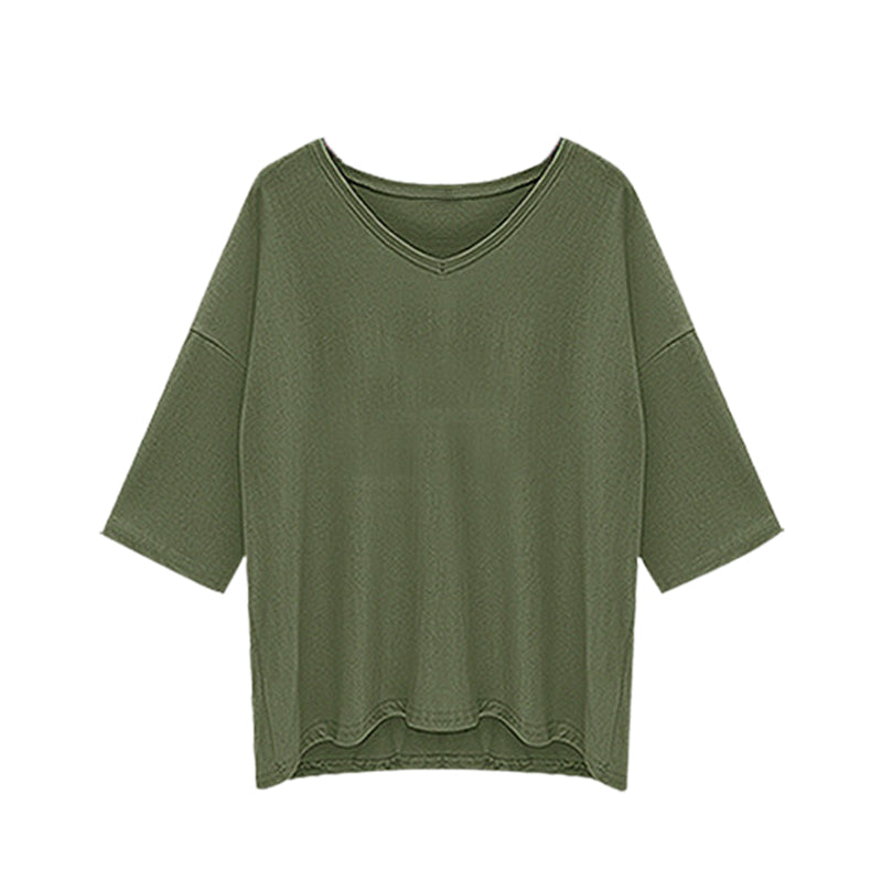 Spring Autumn Ladies Plus Size Tops Blouses Femme Elastic Modal Loose Fashi Z4W9
