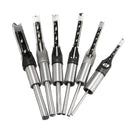 6pcs 6-16mm Woodworking Square Hole Drill Bit Set Mortising Chisel Auger Drill 6/8/9.5/12.7/14/16mm