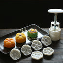 50g 6 Patterns Moon Cake Mold Round Flower Mould Baking Tool Mid Autumn Festival DIY Decoration