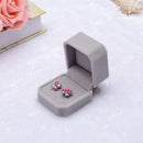 Gotd Fashion Velvet Engagement Wedding Earring Ring Pendant Jewelry Display W3C4