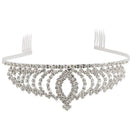 Fashion Royal Bridal Princess Tiara Crown Hair Comb Hair Jewelry For Women