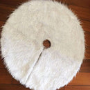 Christmas tree skirt, 1pc creative white carpet Christmas tree skirt base f