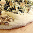 Christmas tree skirt, 1pc creative white carpet Christmas tree skirt base f