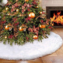 Christmas tree skirt, 1pc creative white carpet Christmas tree skirt base f