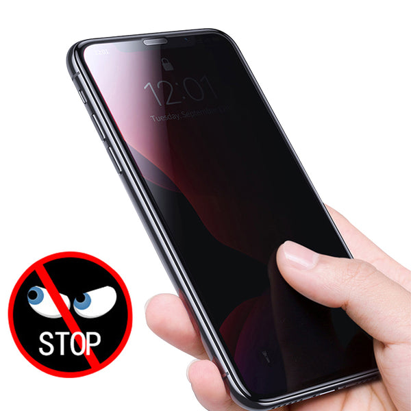 CAFELE 9H Anti-Peeping Anti-Explosion Full Coverage Tempered Glass Screen Protector for iPhone 11 Pro Max 6.5 inch